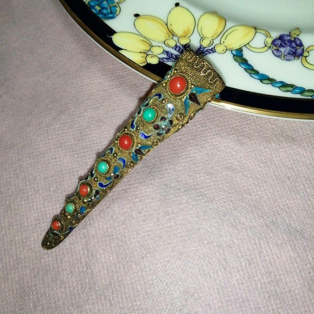 中国アンティークブローチ