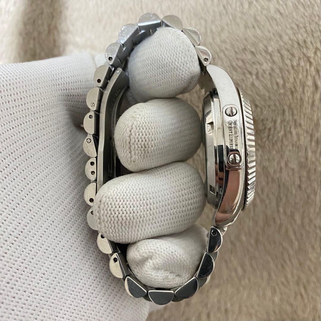 ORIENT EXPRESS スケルトン 自動巻き 腕時計 ステンレスベルト