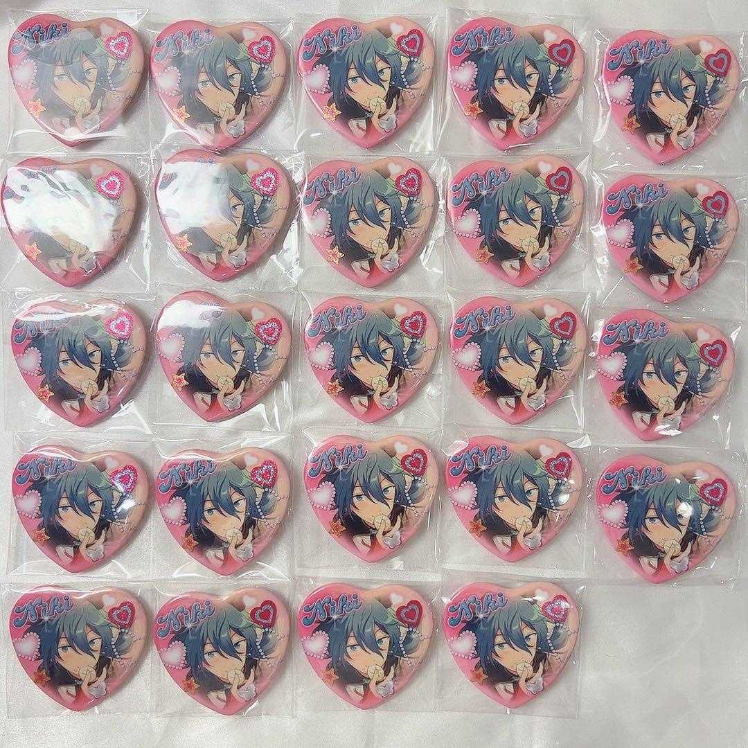 椎名ニキ ギラデコハート缶バッジ 24個セット