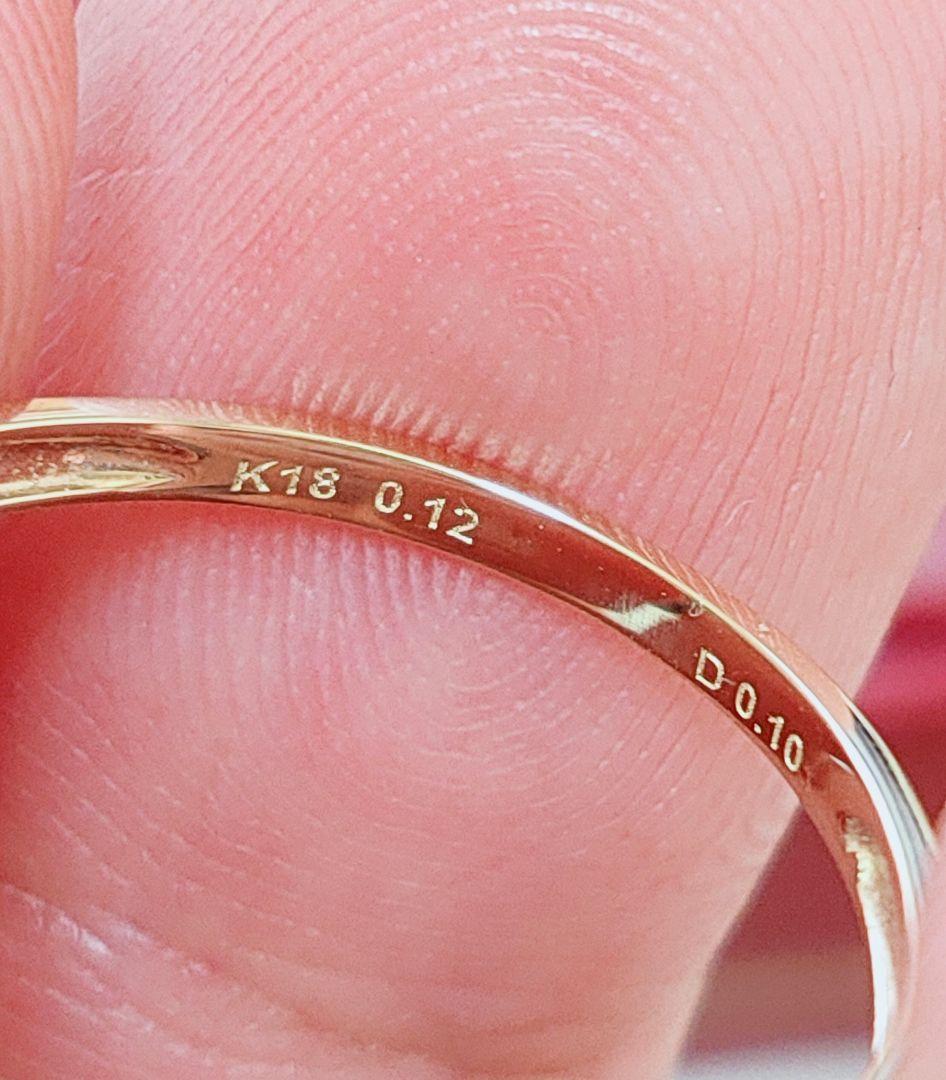 新作 未使用品 k18 天然ダイヤモンド ブラックダイヤモンド リング