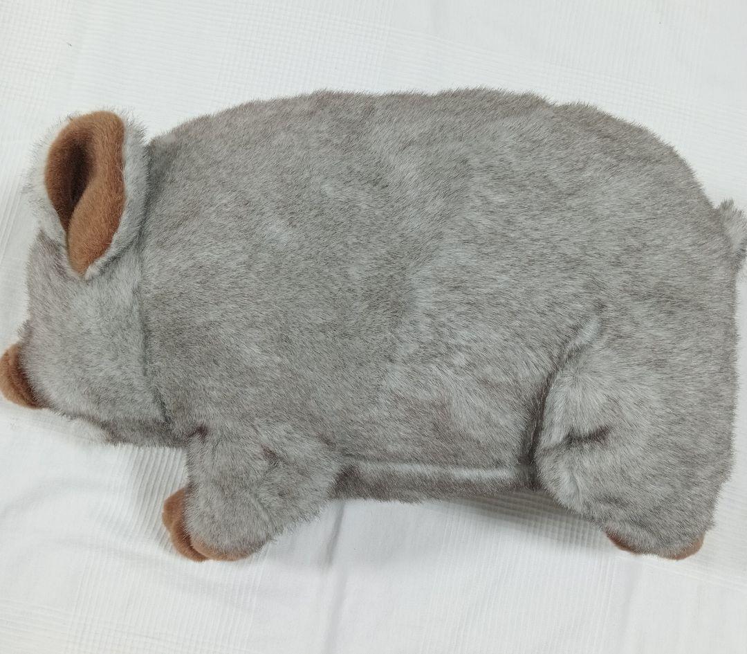 極美品 トイザラス Animal Alley グレー 豚 ぬいぐるみ特大 リアル