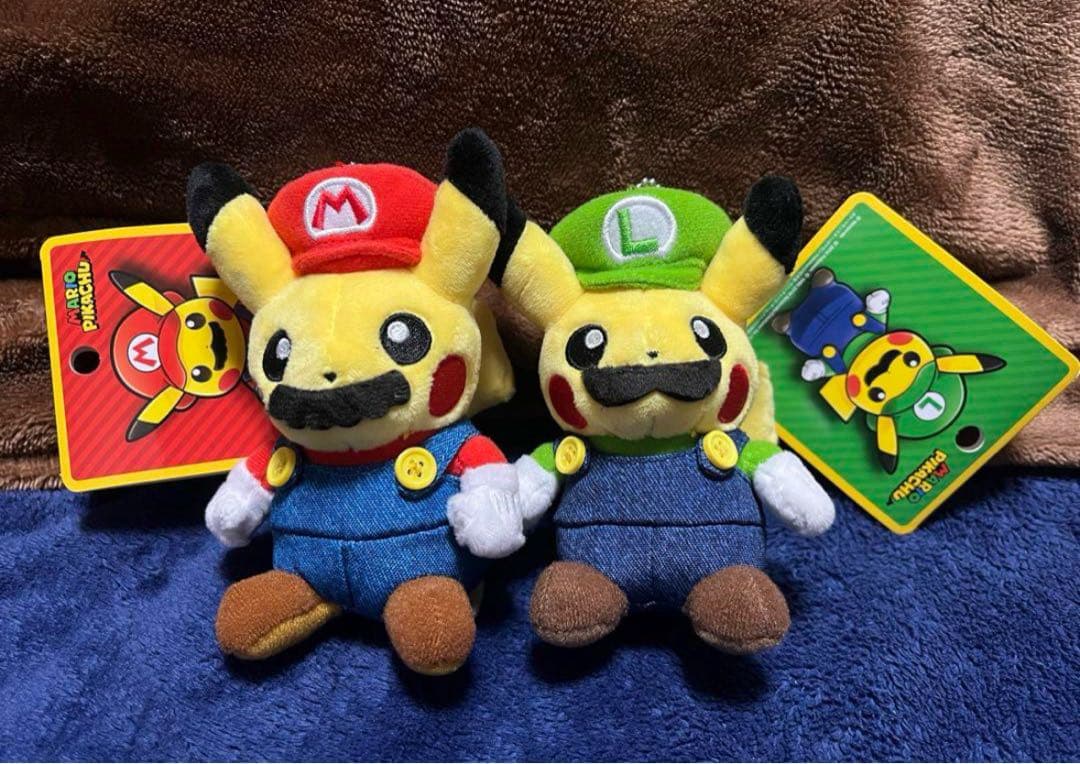 任天堂コラボ　マリオ　ルイージ　ピカチュウ　マスコット　ポケモンセンター京都