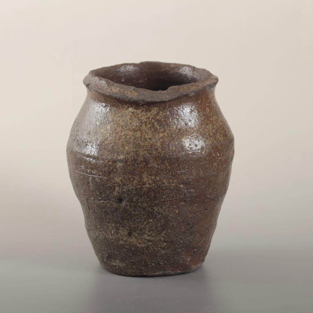 常滑焼 壺 下駄底 窯印 希少サイズ 室町〜桃山 常滑壺 古美術 古道具