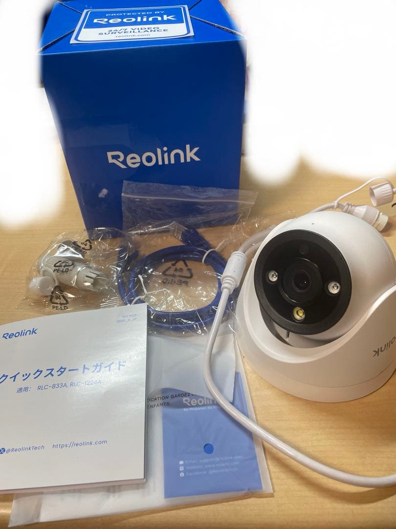 REOLINK 防犯カメラ PoE給電 1200万画素監視カメラ 人/車/検知