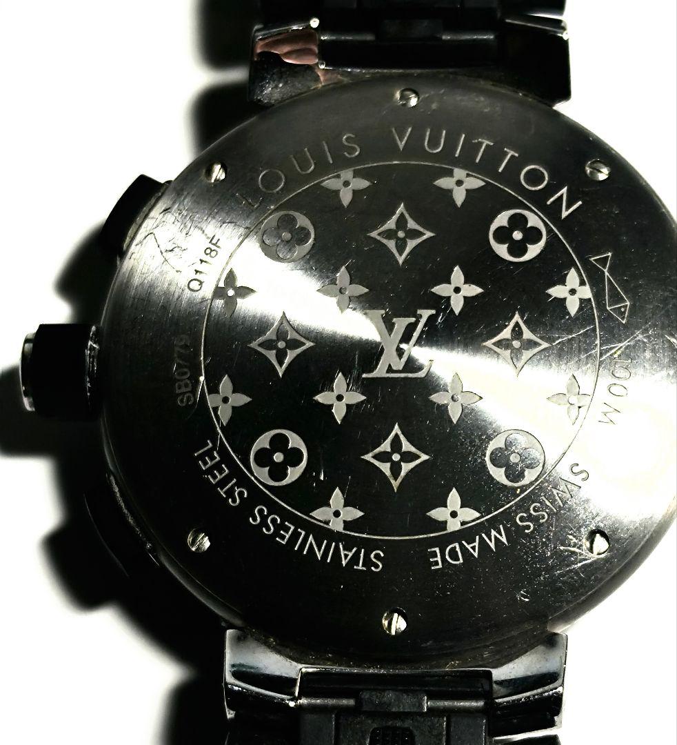 LOUIS VUITTON タンブールQ118Fインブラックエクリプス腕時計
