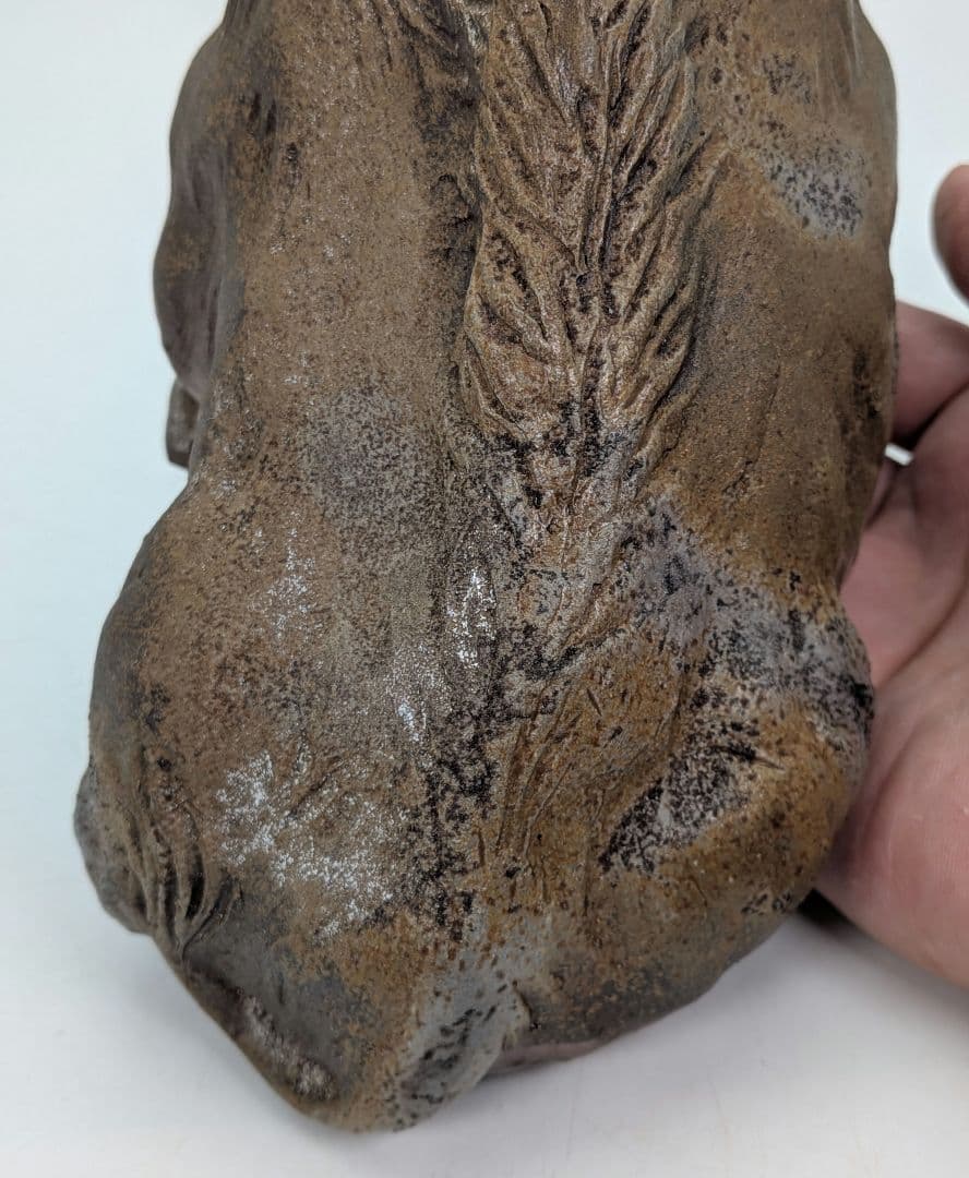 廬山窯 武用君彦 備前焼 干支置物「癸亥」 共箱共布 亥年 猪 イノシシ 伏香炉