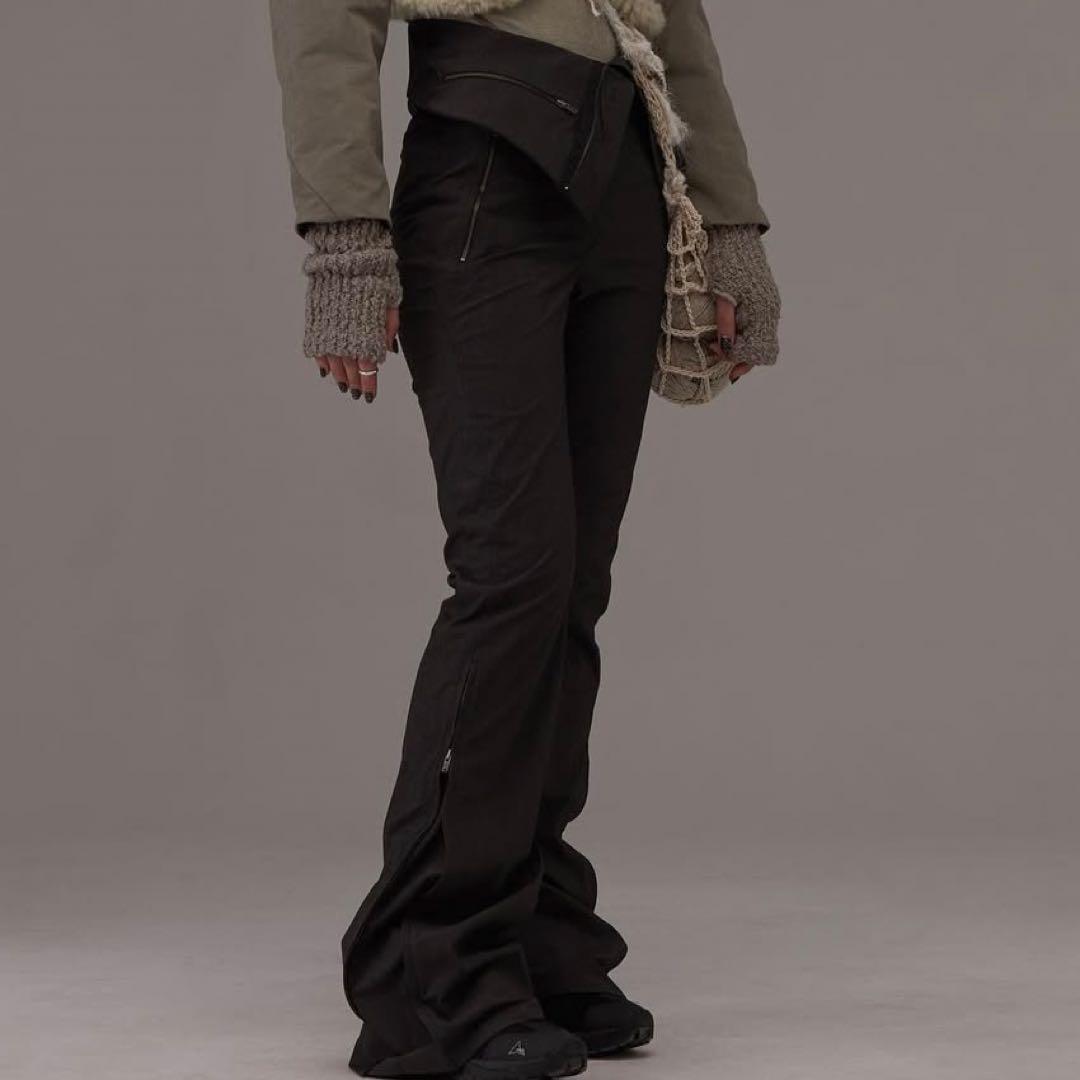 【HYEIN SEOヘインソ】ハイウエストパンツ BLK2