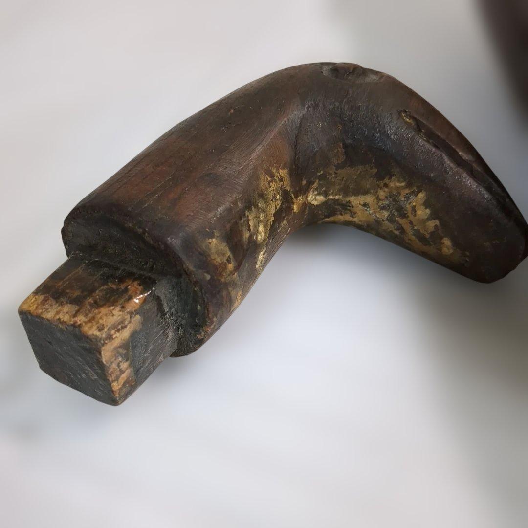 李朝 デコイ 木彫 置物 木雁 朝鮮美術