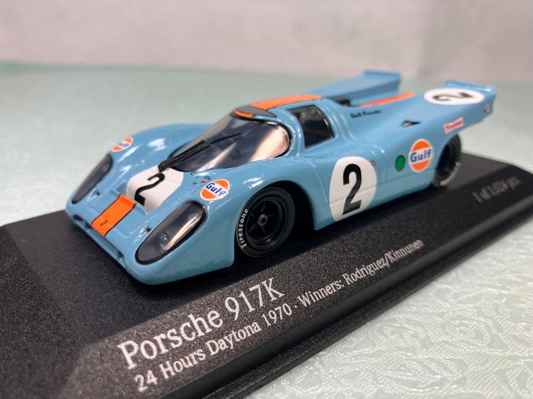 ミニチャンプス　Porsche 917K 1970年デイトナ優勝　ガルフカラー