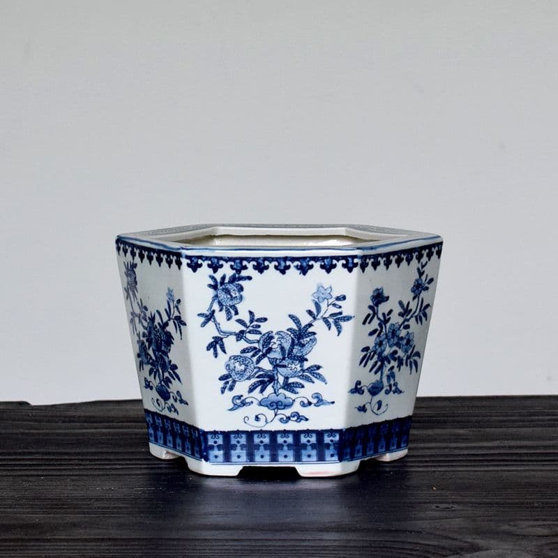 サバざくろの鉢盆栽鉢 中国鉢 植木鉢 多肉植物鉢 小品盆栽鉢 山野草鉢