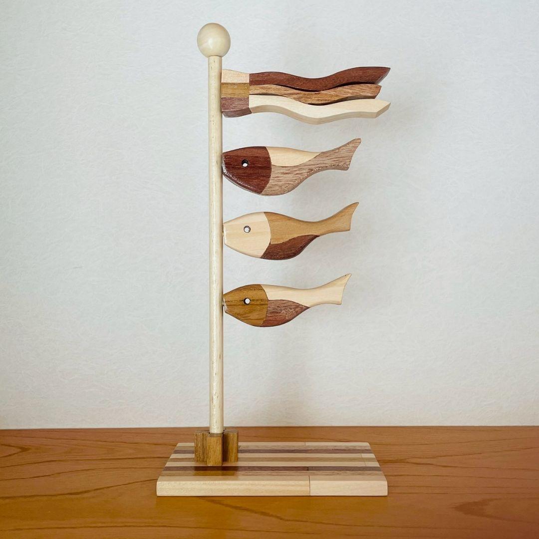 【一品物】寄せ木　鯉のぼりＢタイプ