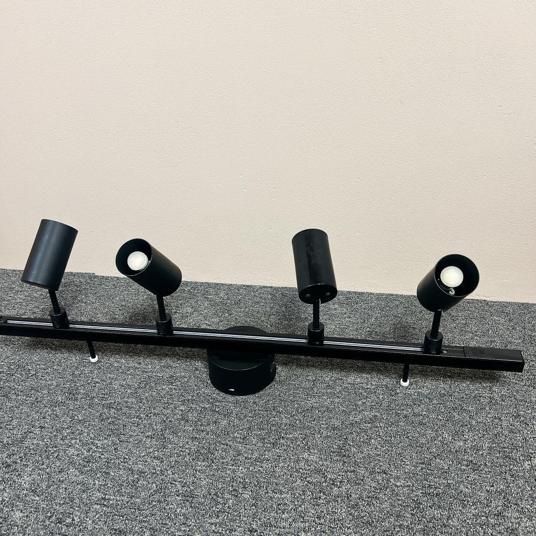 【美品】無印良品　MJ-1603 スポットライト 4灯式 黒