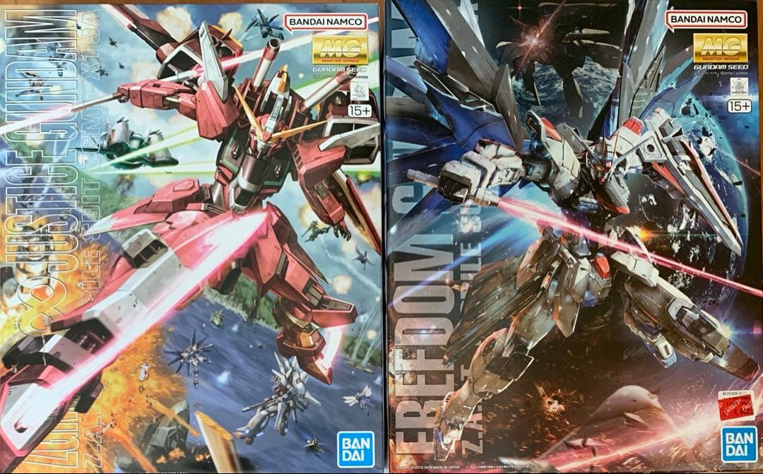 MGガンプラまとめ売りセット　フリーダム2.0&インフィニットジャスティス