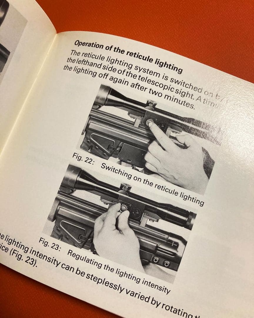 【幻の激レアアイテム】PSG1(PSG-1)実銃マニュアル 当時物