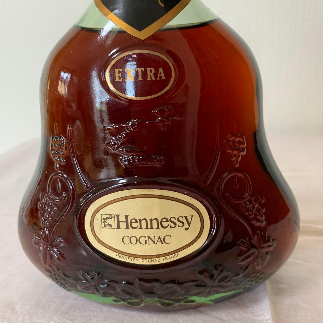 Hennessy Extra コニャック 金キャップ　グリーンボトル　古酒　箱付