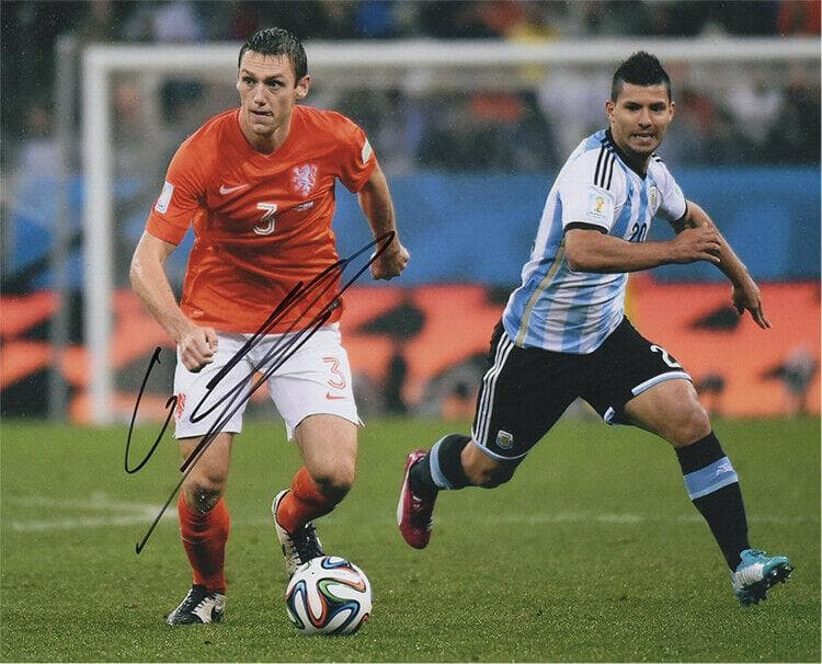 直筆サイン入り写真別 ステファン・デ・フライ サッカーオランダ SA鑑定済