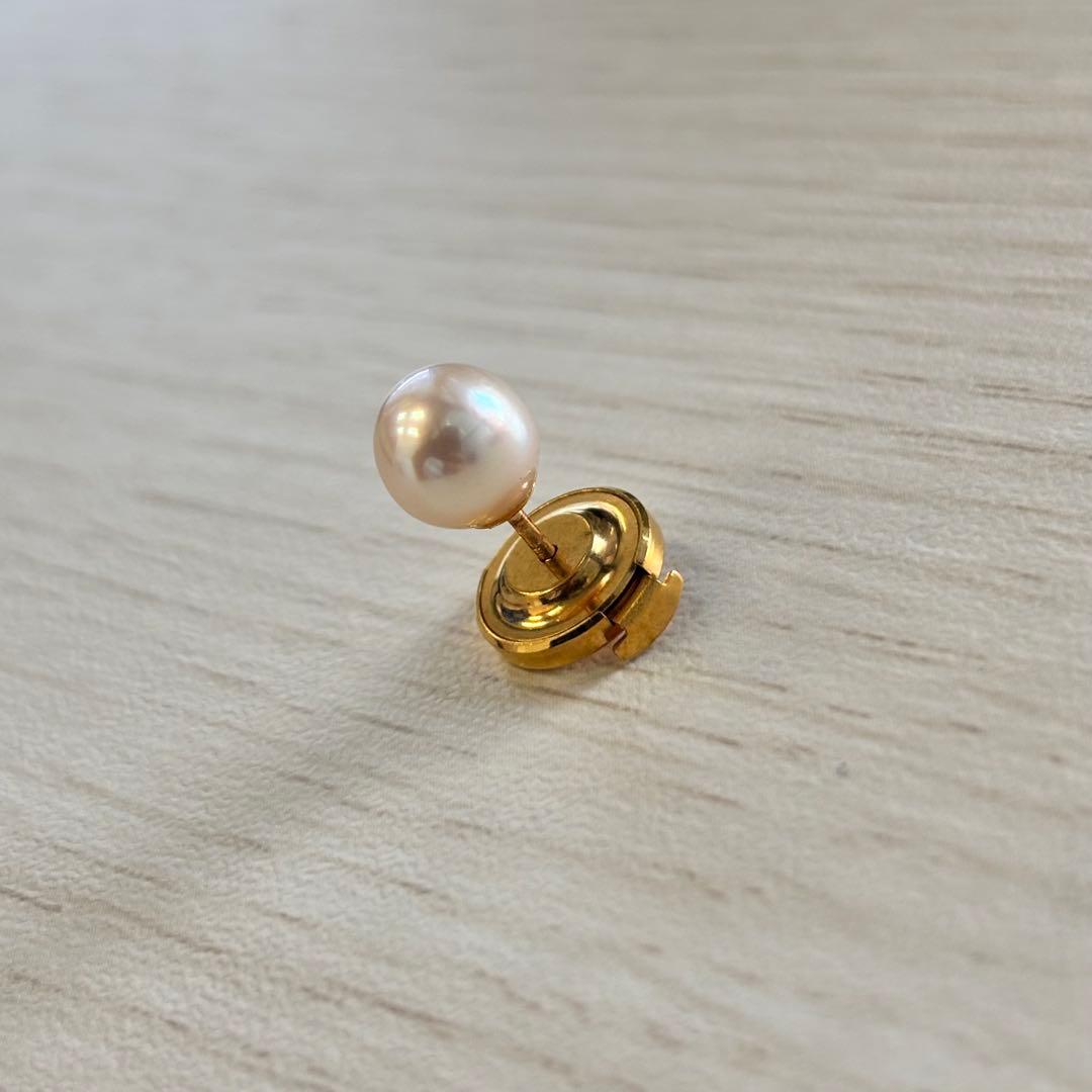MIKIMOTO K18 本真珠付きピン