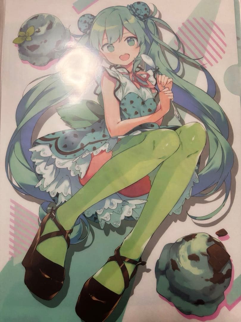 初音ミク アイスクリームパーティー ファイル 2枚 セット 等身・SD