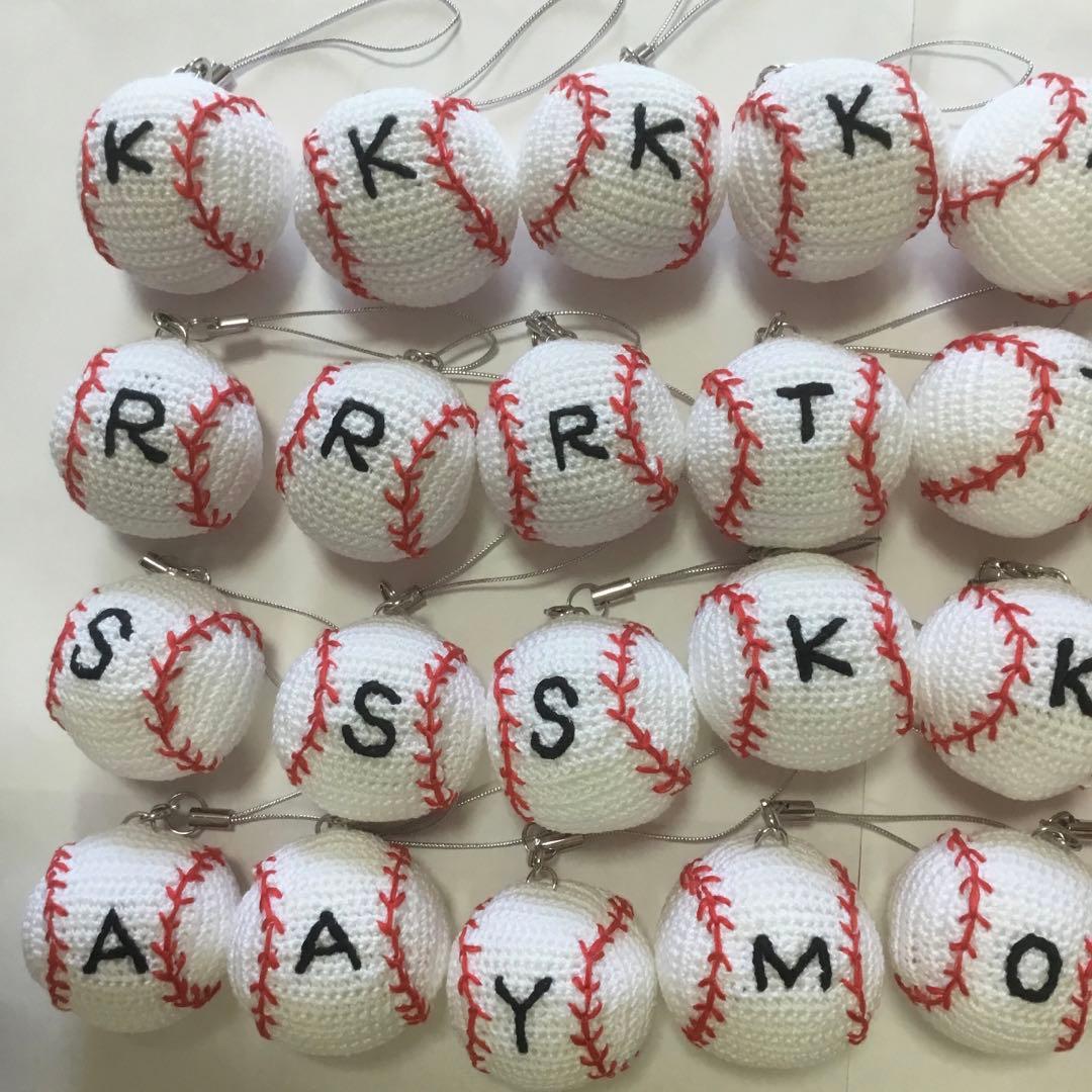 【専用】野球ボール　あみぐるみ　ストラップつき　28個