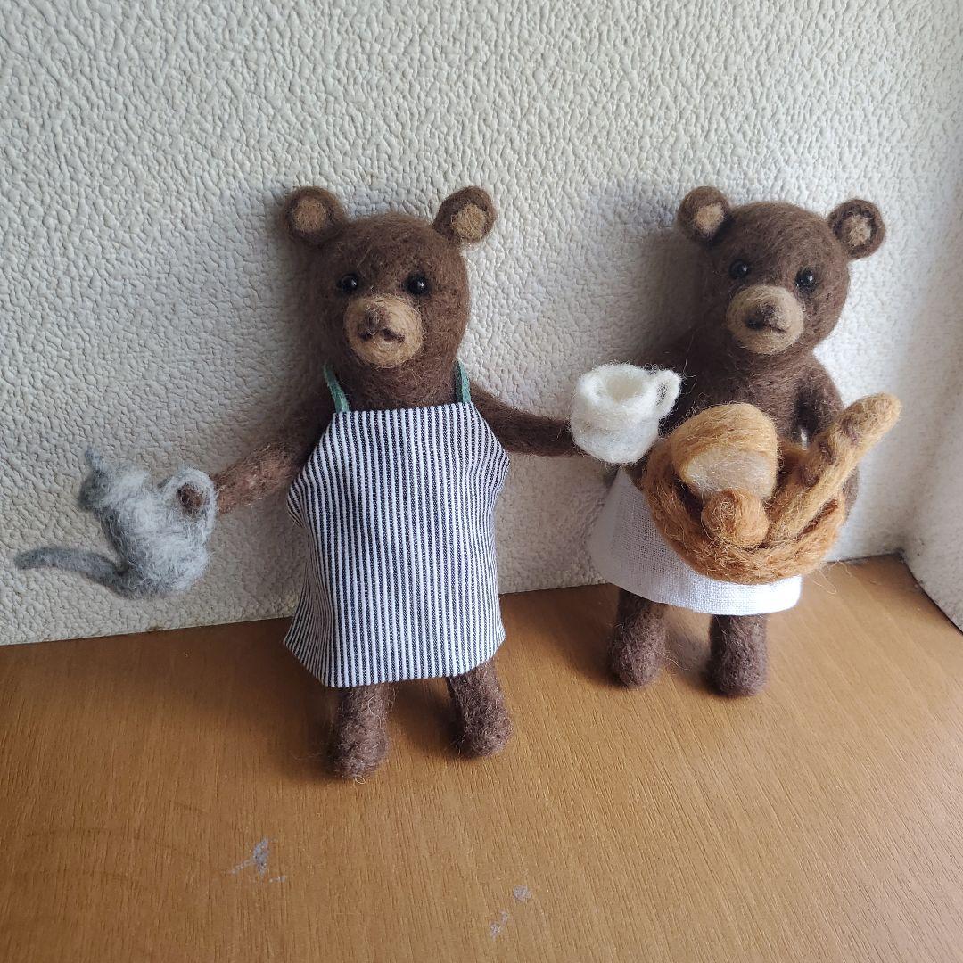 tanton ページ　羊毛フェルト リスとくま