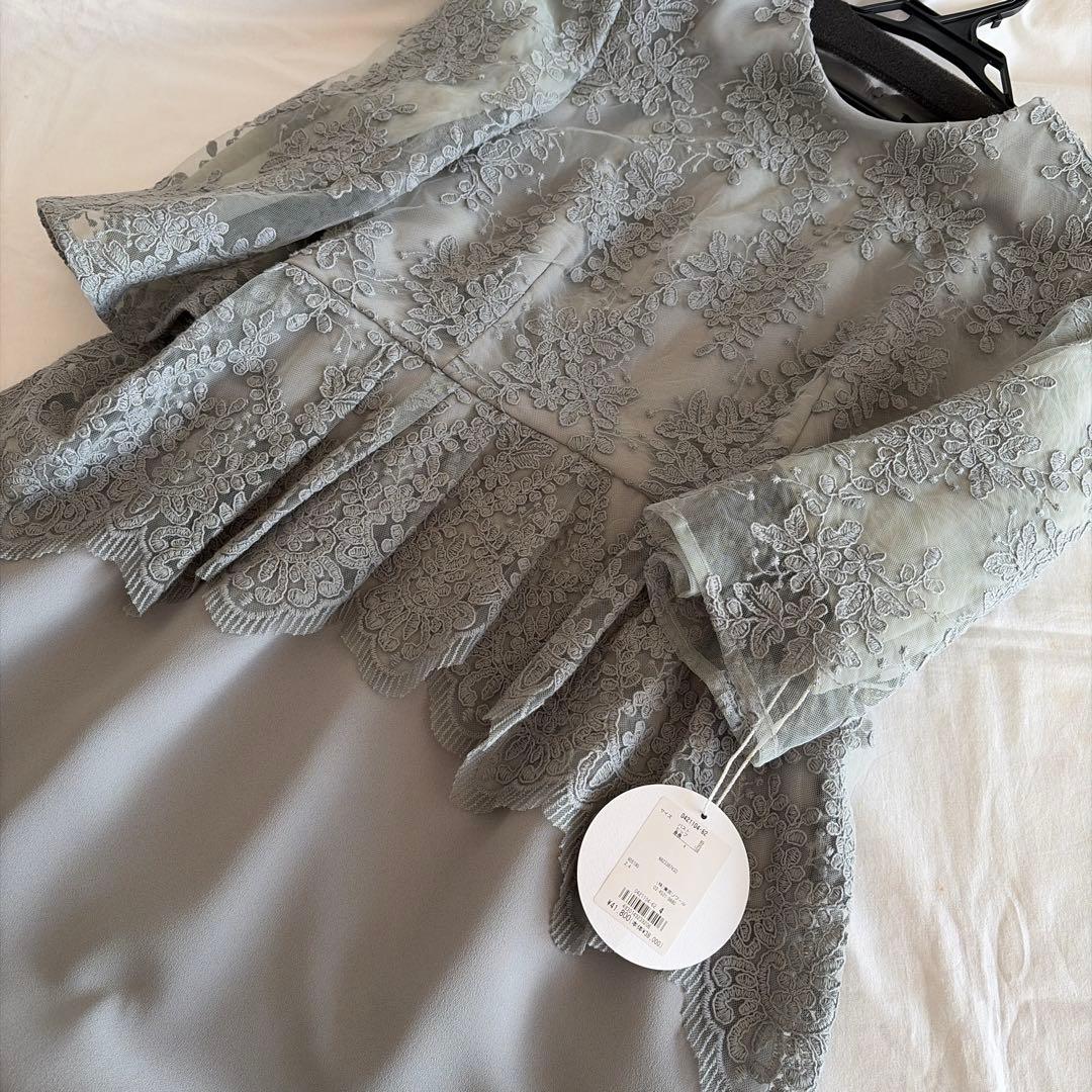 form forma マザードレス レース袖付きロングドレス　大きいサイズ