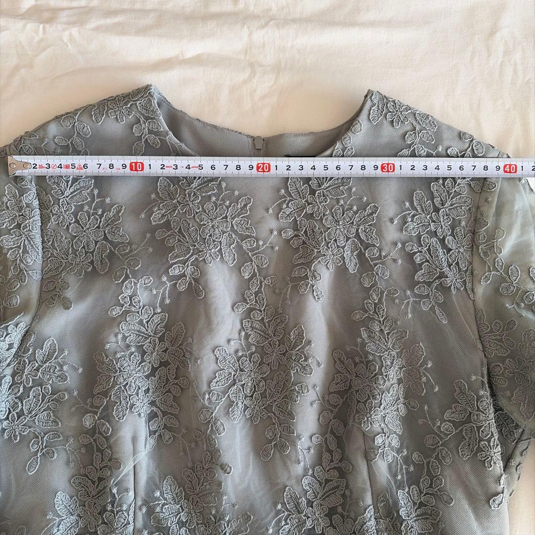 form forma マザードレス レース袖付きロングドレス　大きいサイズ