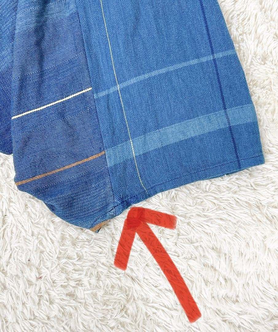 tamaki niime タルンパンツ　ショート　ブルー系