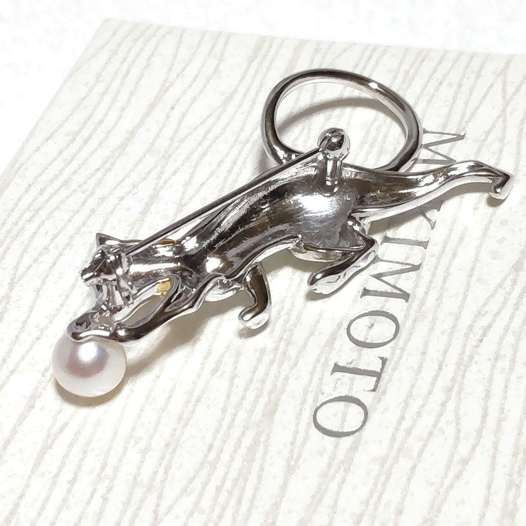 美品♡愛くるしい猫ちゃん♡MIKIMOTO♡ミキモト♡ブローチ