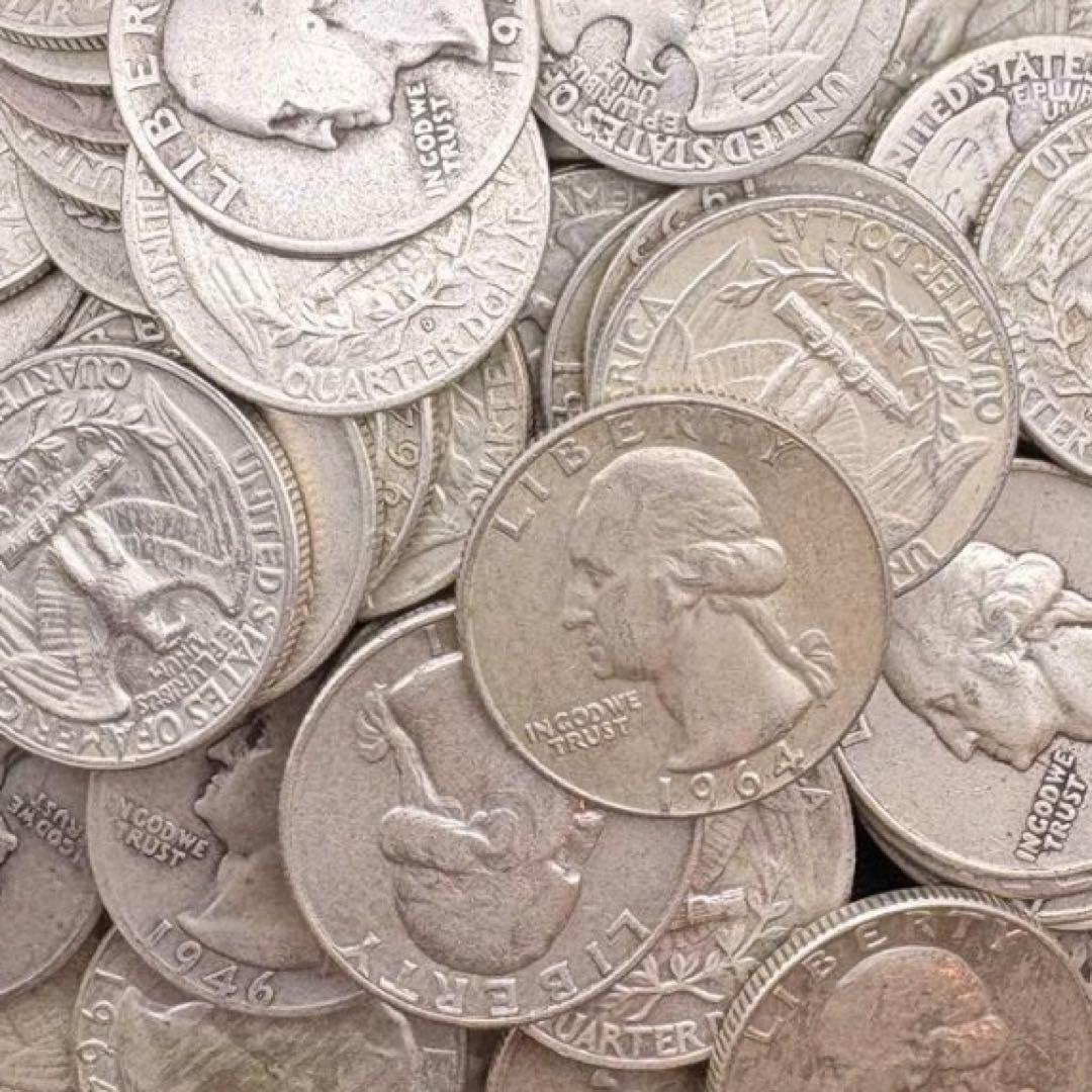 銀貨 30枚クォーターダラー ドル 1964年以前 アメリカ