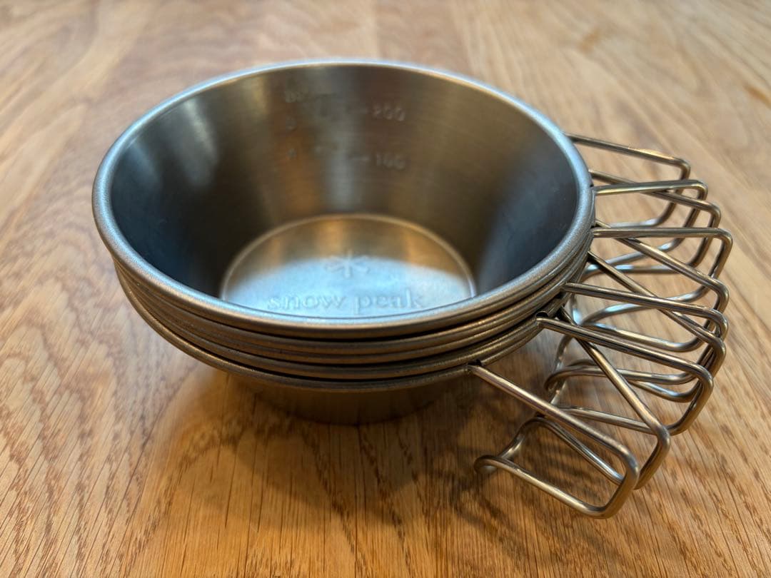 スノーピーク チタンシェラカップ 5個セット