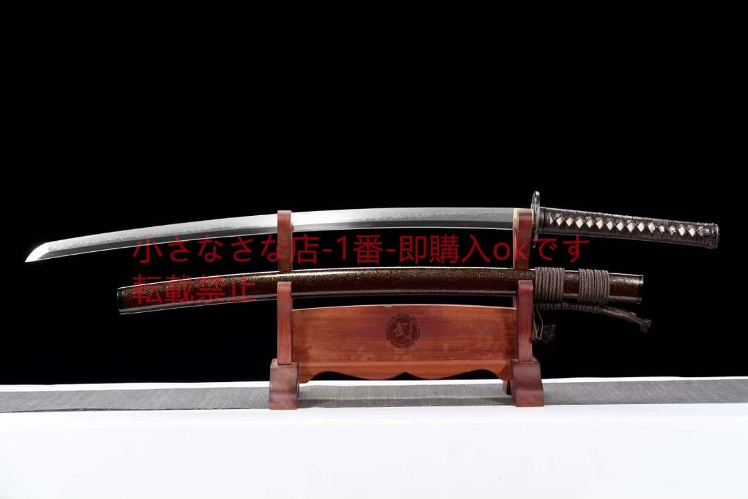 撥水紋研磨刃が白く黒く『浮雲沈香』 古兵器 武具 刀装具 日本刀 模造刀 居合刀