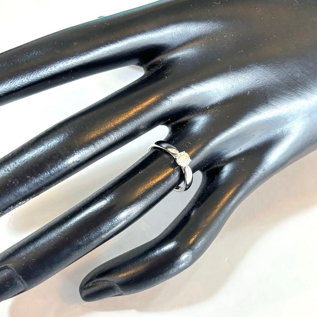 新品同様　ティファニー　Pt950 ハーモニー　ダイヤ　リング　0.26ct
