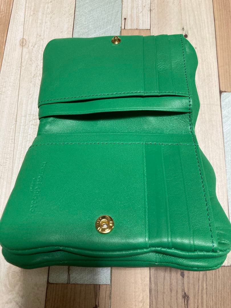 早い者勝ち／ツモリチサト／プチねこがま口財布／緑