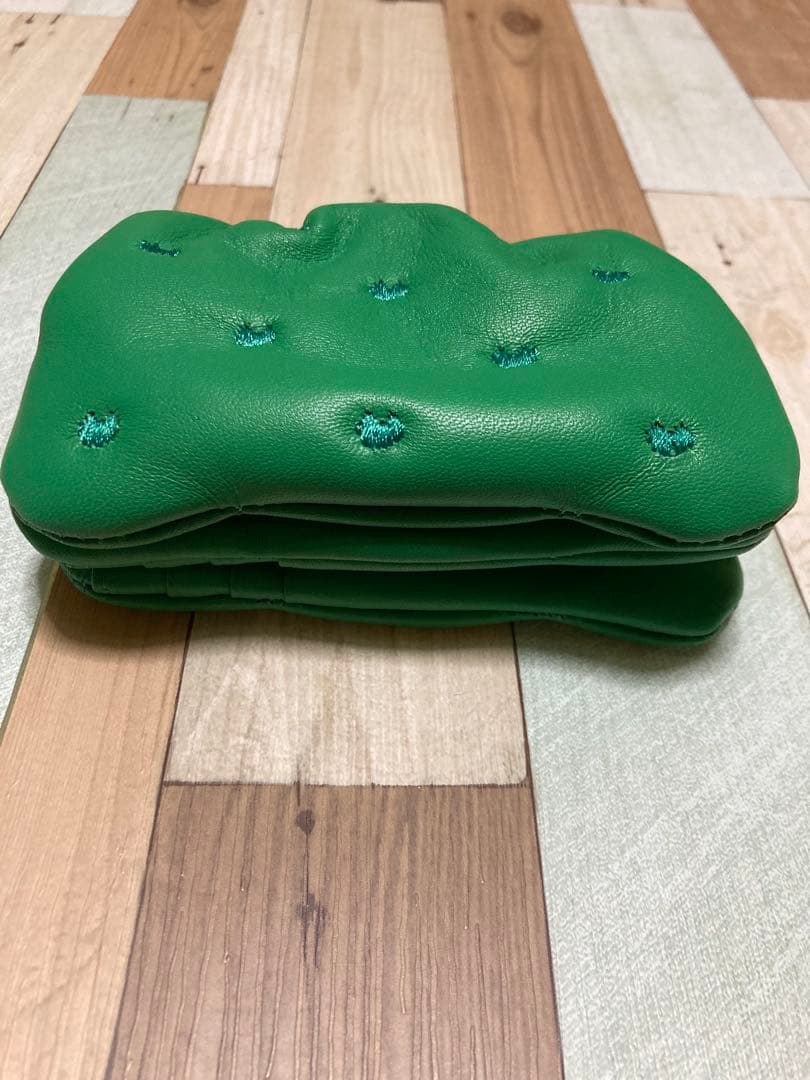 早い者勝ち／ツモリチサト／プチねこがま口財布／緑