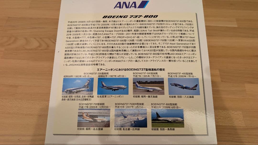 こ*あ様 【新品未使用】ANA Boeing 737-800 スケール1:200