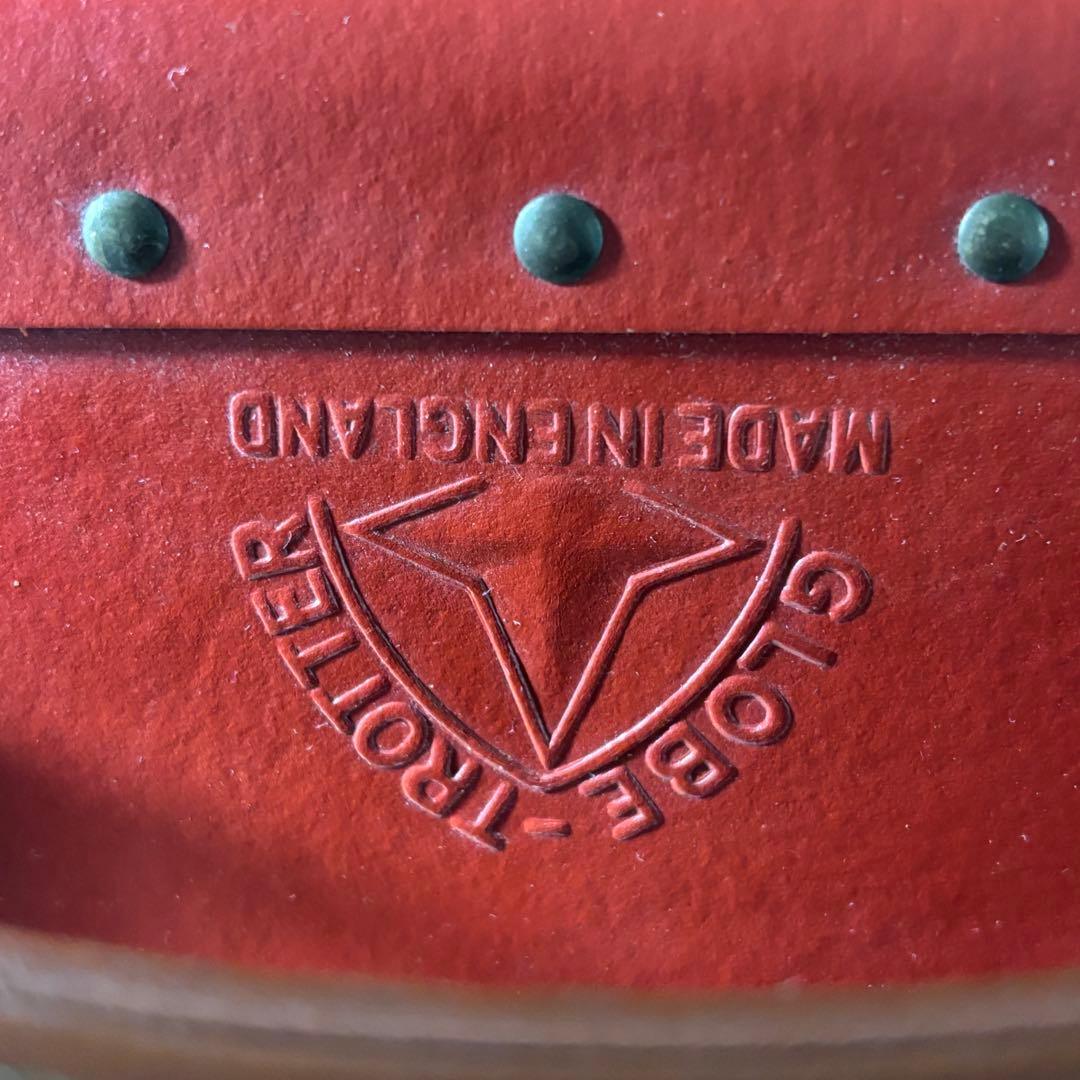 希少✨グローブトロッター トランクケース レザーキャリー オレンジ