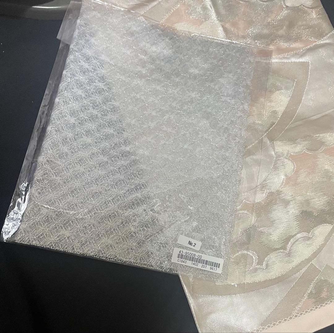 振袖フルセット6点サイズM〜Ｌ駒刺繍　飛鶴文　銀彩　正絹