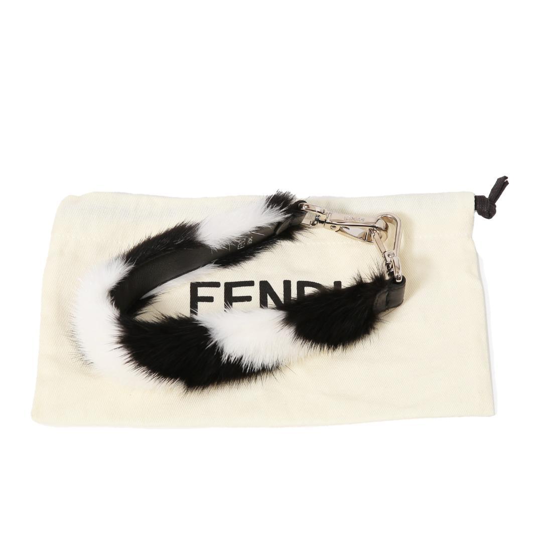 FENDI MINI STRAP YOU ミンクファー レザー バッグストラップ