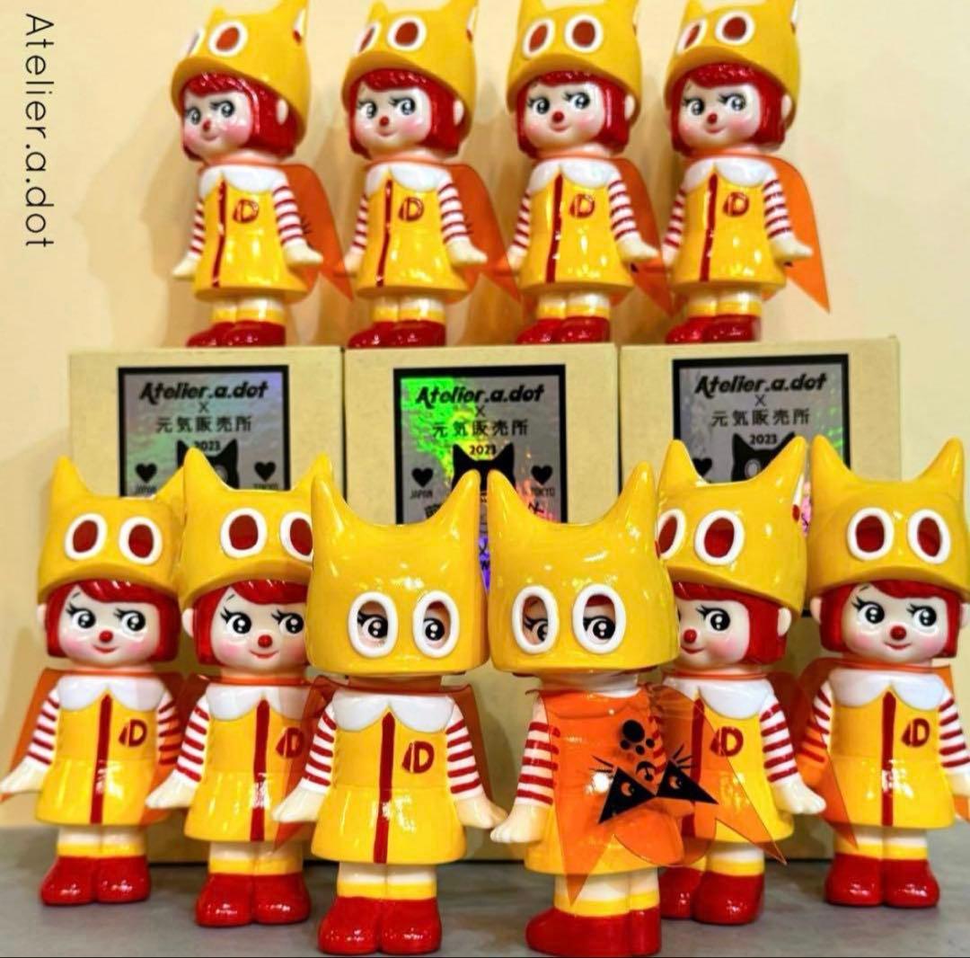 Atelier.a.dot ダー子　猫耳ヘルメット　ソフビ　フィギュア　人形