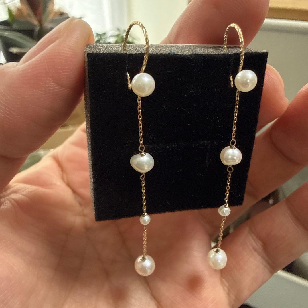 k10 淡水パール　ピアス