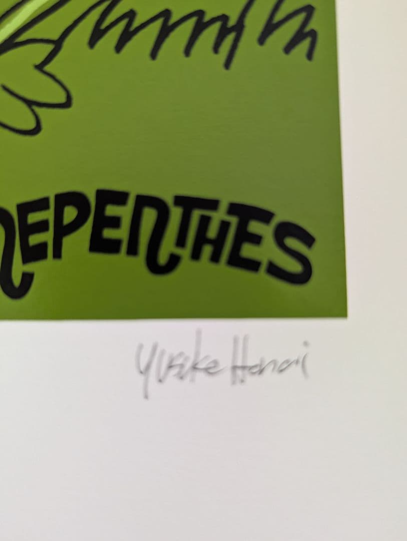 hanai 花井祐介 シルクスクリーン ロサンゼルス限定 ネペンテス サイン