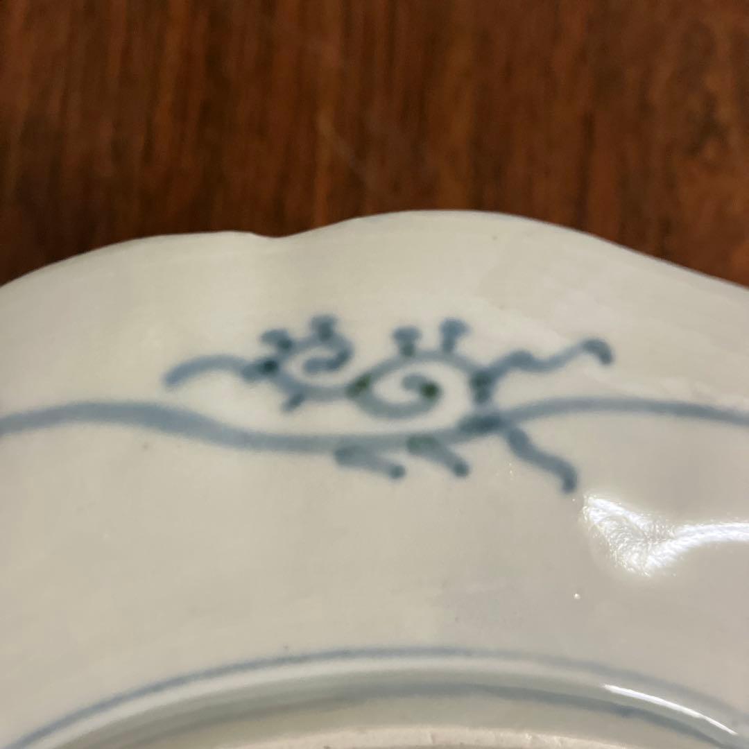 江戸〜明治初期 古伊万里 金彩 色絵 桜 7寸皿 21cm