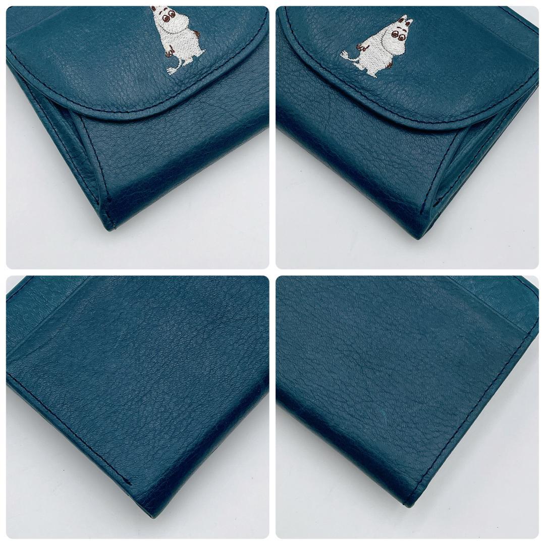 Kissora × MOOMIN 本革レザー 二つ折り財布　m607