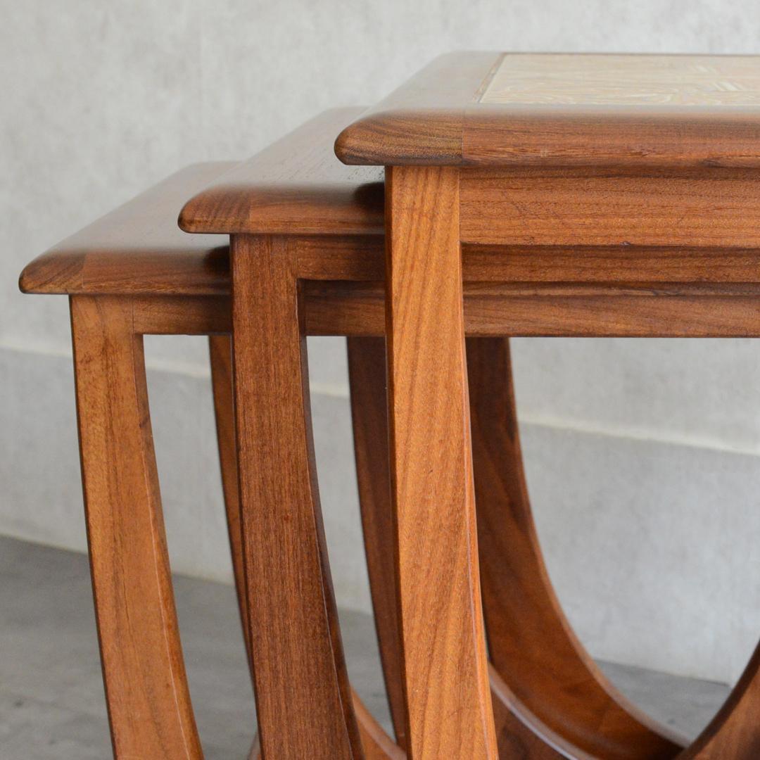 G-PLAN ヴィンテージ タイルトップ ネストテーブル サイドテーブル 花台