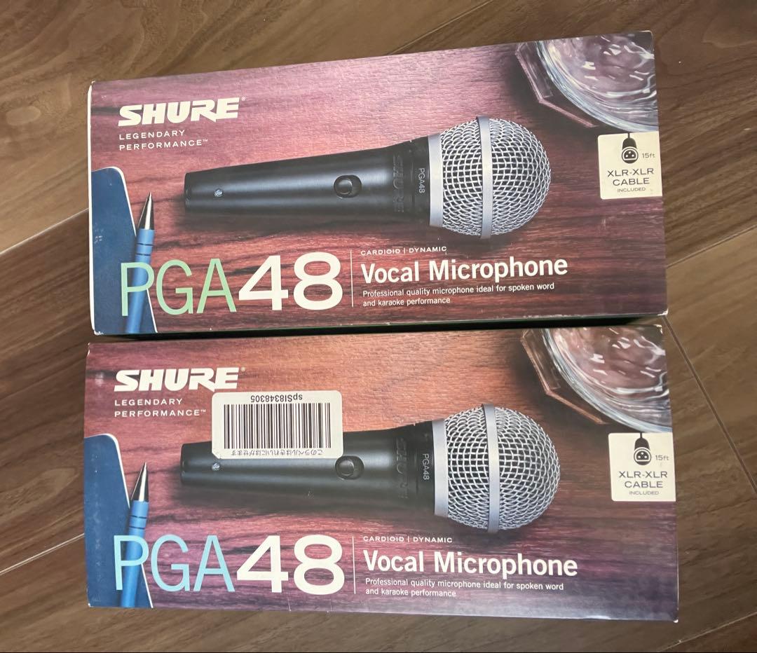 SHURE PGA48-XLRダイナミック ボーカルマイクロフォン
