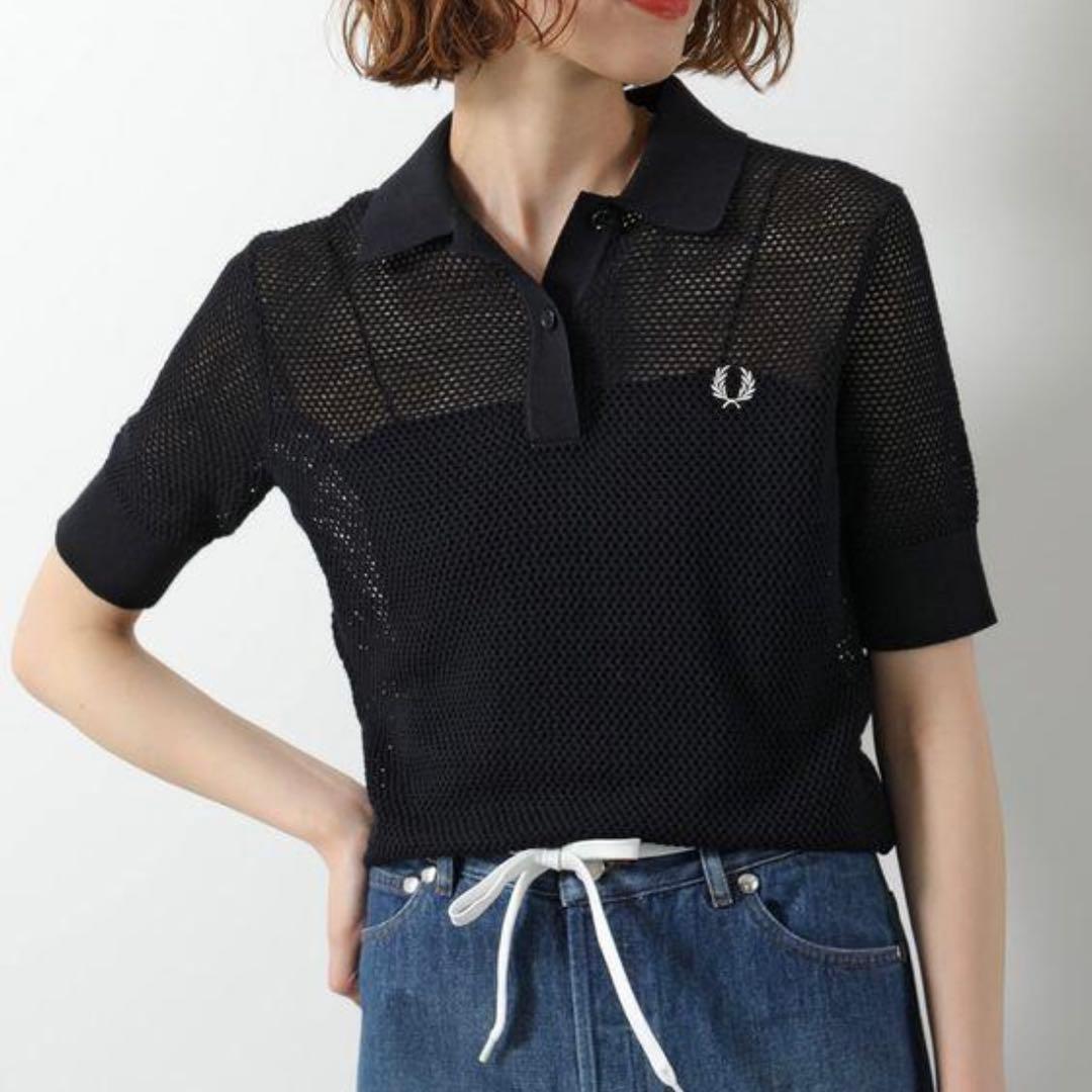 フレッドペリー メッシュポロ Open-Knit Polo Shirt