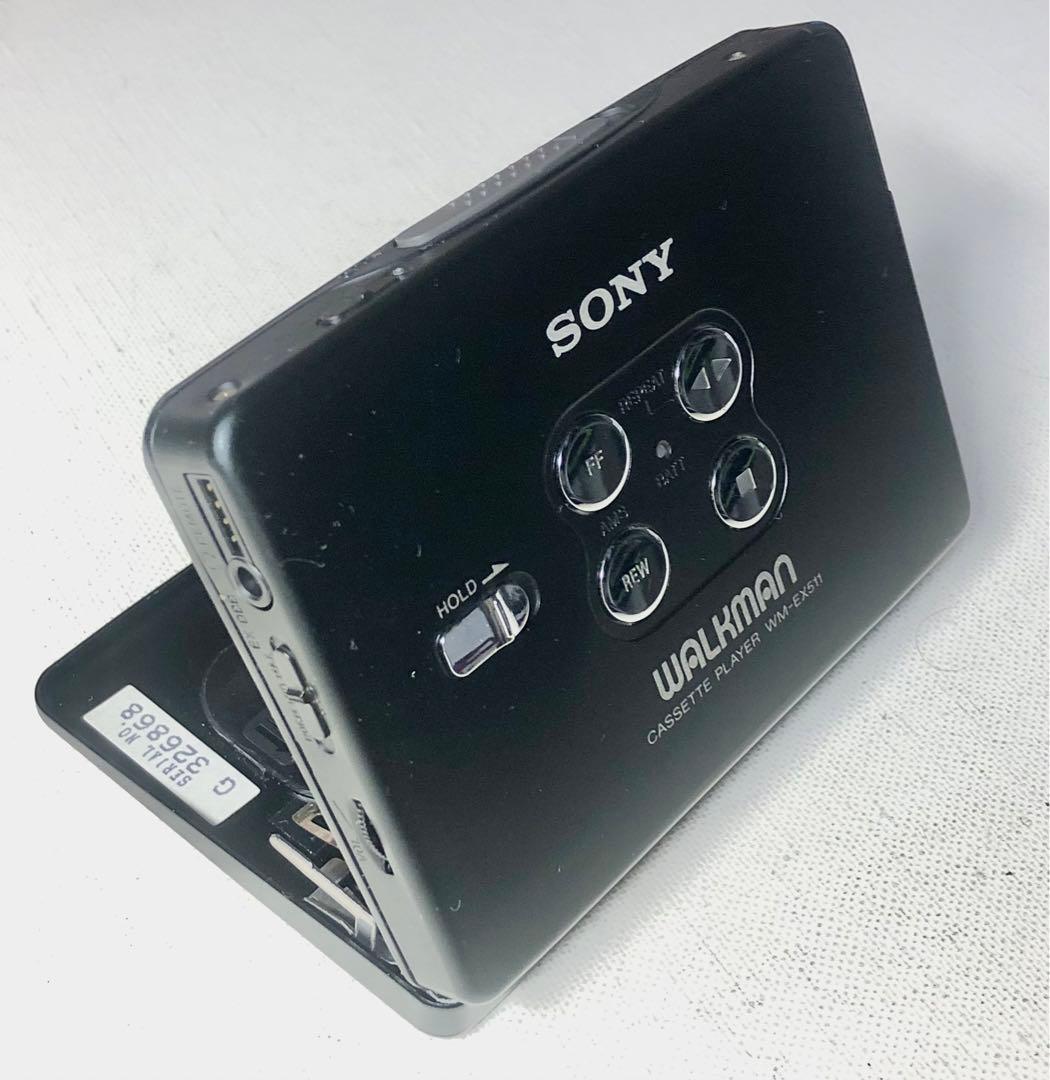 良音オススメ品WM-EX511 ブラックSONYカセットウォークマン可動品D