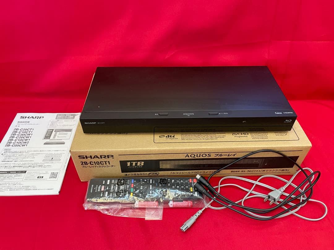 SHARP 2B-C10CT1 ブルーレイディスクレコーダー