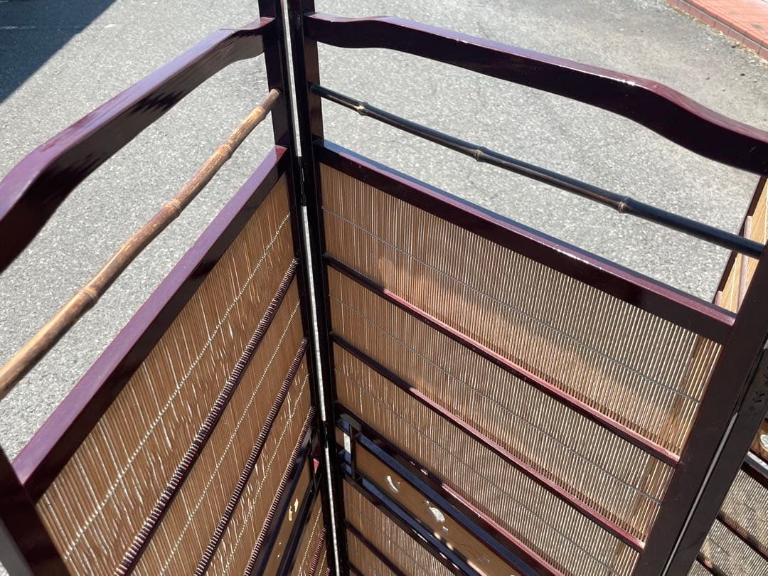 衝立　パーテーション　間仕切り　住まい　年代物　和風　家具　インテリア　和室