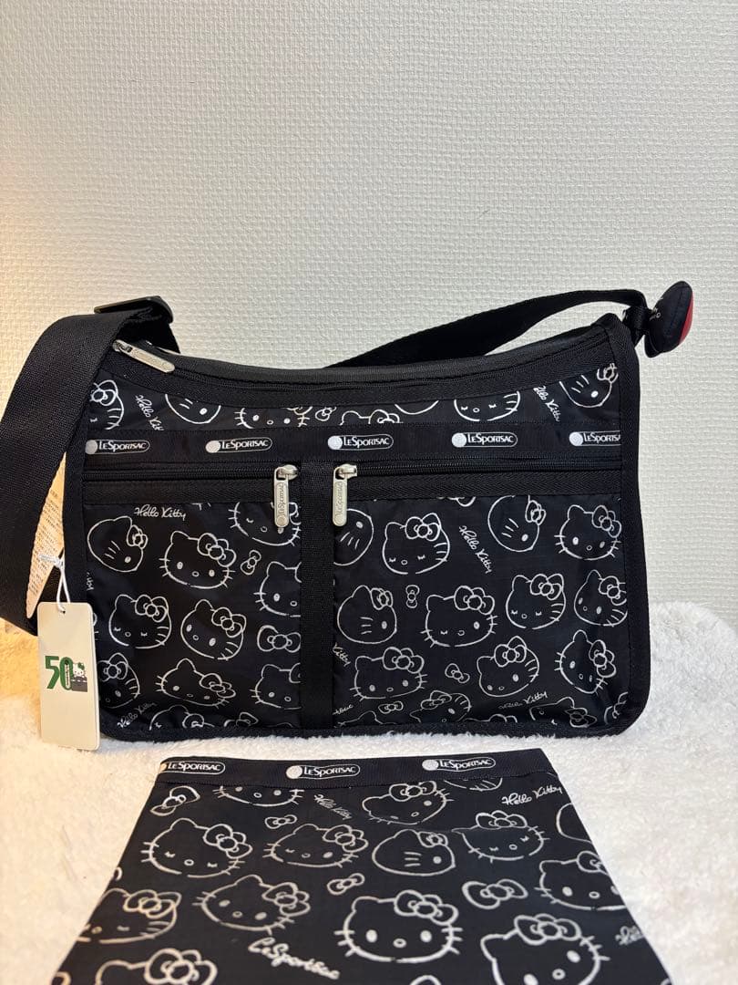 【タグ付き新品】レスポートサック × ハローキティ 50周年限定ショルダーバッグ